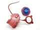 Hasbro Beyblade Tomy Rock Zurafa R145WB Metal Masters Red & Blue with Launcher