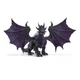 SCHLEICH Eldrador Creatures Shadow Dragon Toy Figure, Grey/Purple (70152)