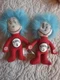 Thing 1 One And Thing 2 Two Dolls From Dr. Seuss Cat In The Hat Kellogg Co.
