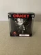 CultureFly CHUCKY Doll- Blood Splatter White & Gray 4.5in Vinyl Figure- New!