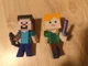 Minecraft Steve & Alex Metal Action Figure 2.5&rdquo; MetalFig  Jada Toys Toy Figures