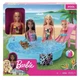Barbie 11.5 Inch Pool Playset Slide Doll Accessories Mattel NIB