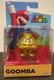 NEW Super Mario Exclusive GOLD GOOMBA 2.5" Jakks Pacific Nintendo Figure NIB