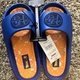 Dragon Ball Z Men's Lightweight Slide Sandals Blue Orange Size 8