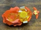 DB BeyLauncher LR String Launcher WBBA White Blue Beyblade Orange Takara Tomy #1