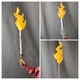 NECA 7" Action Figure fodder SWORD FIRE EFFECT Monsters TMNT Leonardo Hunchback