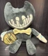 Ink Bendy Plush 10" Phatmojo Soft Gray Yellow SillyVision Brand New With Tag