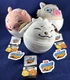 Lot Of 3 Zuru Anime Pop 5" Mystery Surprise Plush Akamaru, Tonton, Inosuke
