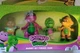 Barney's World Hey Friends Pack Set 4 Toy Figures  3"-4" Each Fisher Price 