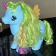 GI GO Wonder My Little Pony Blue Unicorn Jumbo 9" Clone MLP SML-16-B1