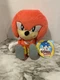 Sonic The Hedgehog KNUCKLES 9 inch Plush Jakks Pacific - NWT!