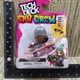 Spinmaster Tech Deck SK8 Crew Fingerboard w/Figure -SERIES 2 GRAY CAP