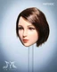 YMTOYS YMT045 1/6 Woman Beauty Girl Feng Head Sculpture Coffee Hair Model Toy