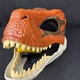 Jurassic World Velociraptor Mask Orange Dino Role Play Moving Jaw Mattel