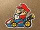 Nintendo Super Mario Bros Kart Patch, Iron On/Sew On