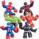Marvel Mega Mini 6 Pack - Squishy, Stretchy, Gooey Mini Heroes - Ironman, Spider