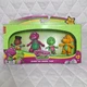 Barney's World Hey Friends Pack Set 4 Toy Figures JHB26 Mattel Fisher Price NIB