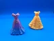 Magiclip Magic Clip Disney Princess 2 Dresses Lot Belle Beauty & The Beast