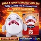 ZURU Fuggler JAWS 50th Anniversary 9&rdquo; Plush Shark Funny Ugly Monster NIB