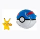 Pokemon Pikachu PokeBall Pops Open Tomy Figure Brand New!! 