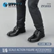 ZYTOYS ZY1033 1:6 Soldier Square Toe Leather Shoes Model fit 12in Figure Body