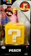 Jakks Super Mario Bros Peach 1.25" Figure & Question Block NEW Collectible 