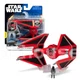ROYAL GUARD TIE INTERCEPTOR #81 chase STAR WARS figure MICRO GALAXY SQUADRON RED