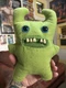 FUGGLER Spin Master Funny Ugly Monster Green Sir Horns-A-Lot 9 Inch Felt Retired
