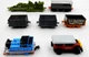 7 THOMAS THE TANK ENGINE TRAIN CARS & VEHICLES, ERTL, BRITT ALLCROFT, GULLANE