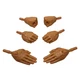 MARVEL LEGENDS MALE HANDS PART SET ONLY OPEN FISTS 6pc FOR KITBASH CUSTOM FIGURE