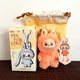 POP MART Labubu Pin for Love Series Plush Pendant Blind Box (A-M) Letter J New
