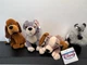 Disney Store Lady & The Tramp Jock & Trusty Dogs Mini Bean Bags NWT Vintage