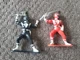 1993 Mighty Morphin Power Rangers Red and Black  Figure 3" Bandai
