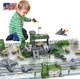 Deao Military Base Set, Army Men Playset with Military Vehicle,Weapon Gear Acces
