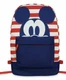 DISNEY Store Mickey Mouse Red White & Blue Americana Striped Backpack ~ NWT