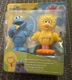 NIB Just Play Sesame Street 2 Pack Cookie Monster & Big Bird 3" Figure Toy Set