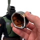 Hot Toys TMS034 Boba Fett 1/6 Scale Helmet w Detailed Padded Interior + Neck Peg