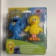Sesame Street Cookie Monster and Big Bird 3 Inch Figures Set Just Play New