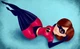 WALT DISNEY's Incredibles SEXY ELASTIC GIRL MRS INCREDIBLE ACTION FIGURE DOLL