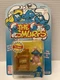 The Smurfs - Baby Smurf with High Chair Figure Infant Pink 1996 Irwin Toy Island