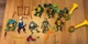 1988 1999 Ninja Turtles Vintage Toy Collection TMNT Leo Donnie Mikey, Playmates
