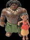 LOT OF 2 Disney Mattel Moana 2 Poseable MAUI & MOANA 3.5" Figure