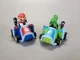 Lot Of 2 Nintendo Mario Kart Jakks Pull Back Cars - Yoshi and Mario 