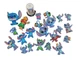 Disney's Lilo & Stitch 2" Cake Toppers Lot of  21 PVC Toy Figures 