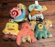 Zuru Fuggler Spongebob SquarePants Set Of 5 Keyring Plush  4.5&rdquo; NWT- IN HAND