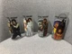 Disney Star Wars Set of Four 16 Oz Pint Glasses Brand New Darth Vader Leia Luke