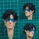 1/12 Painted Blue Eye-mask Nightwing Head Carved Fit For Mcfarlane Action Figure