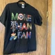 MARVEL Comics &ldquo;MORE THAN A FAN&rdquo; T-shirt Black Multi-color Sz M NOS Spiderman