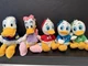 Disney Store Donald Daisy Duck Huey Dewey Louie Bean Bag Plush Lot Of 5 w/ Tags