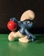 Vintage 1970's The Smurfs Bowling Smurf PVC Schleich Action Figure 20051